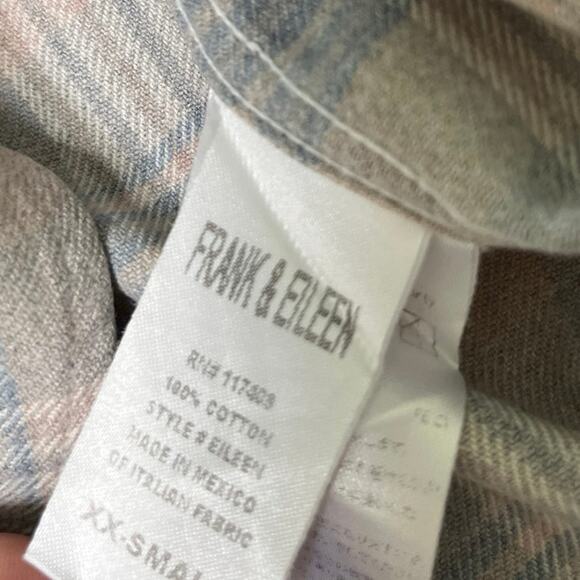 Frank & Eileen Plaid Cotton Button Up Shirts Size XXS - Picture 12 of 14